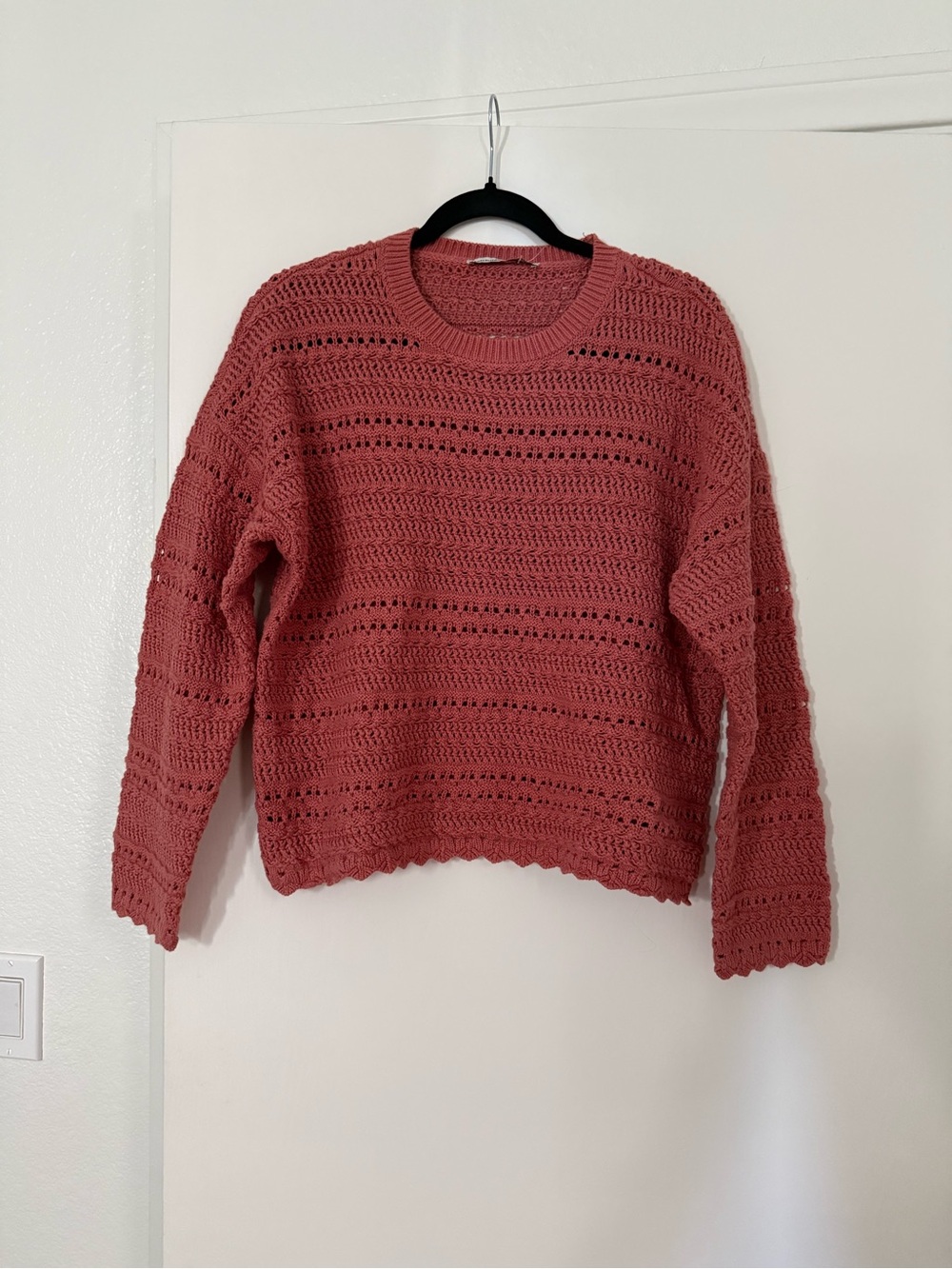 NWT Abercrombie & Fitch Open-Knit Crewneck Sweater